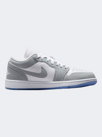 Nike Air Jordan 1 Low Women Lifestyle Shoes White/Aluminium