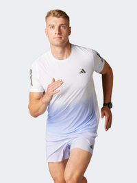 Adidas Colorblock Own Men Running T-Shirt White/Violet Tone