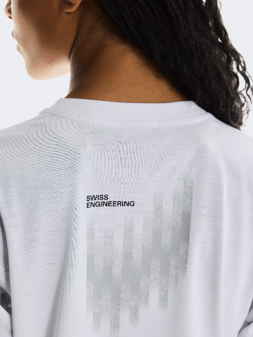 On Train Long-T Crop Graphic Women Training Long Sleeve White