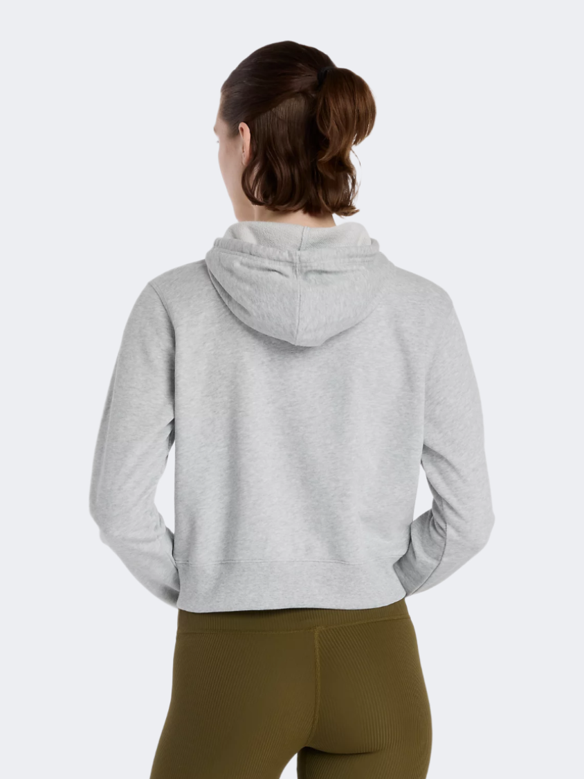 New Balance Nyc Marathon Coastal Fleece Full Zip Women Lifestyle Hoody Athletic Grey