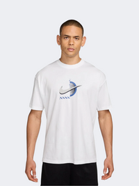 Nike Fly Above Club F1 Standard Oversized Men Basketball T-Shirt White