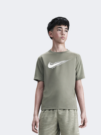 Nike Df Multi HBR Boys Training T-Shirt Light Army/White