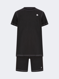 Oil&Gaz Trendy Women Lifestyle Set Short+T-Shirt Black