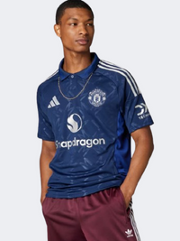 Adidas Manchester United Fc Away 24 25 Men Football T-Shirt Night Indigo