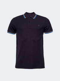 Lotto Leisure Classica Men Lifestyle Polo Short Sleeve Black/Blue/White