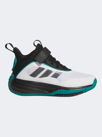 Adidas Ownthegame 3.0 Ps-Boys Basketball Shoes White/Black/Teal