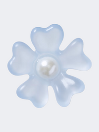 Crocs Frost Matte Pearl Flower Unisex Lifestyle Pins Blue
