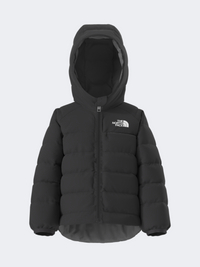 The North Face Reversible Perrito Hooded Boys Hiking Jacket Black/Smoked Pearl