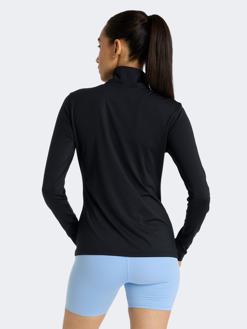 New Balance Sport Quarter Zip Women Performanc Long Sleeve Black