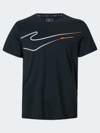 Erke Men Running T-Shirt Black/White/Orange