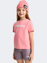 The North Face Bubble Logo Girls Lifestyle Set Coral Crush/Grey