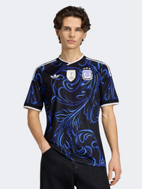 Adidas Argentina 26 Away Jersey Men Football T-Shirt Black/Blue