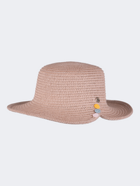 Oil And Gaz Wide-Brimmed Kids-Girls Beach Hat Pink