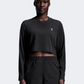 On Train Long-T Crop Women Training Long Sleeve Black