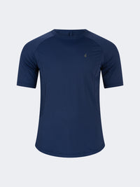 Oil And Gaz Comfortable Men Training T-Shirt R-Neck Navy