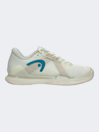 Head Sprint Pro 4 Clay Women Tennis Shoes Chalk White/Blue
