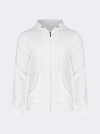 Top Ten Brushed Men Lifestyle Hoody Full Zip White
