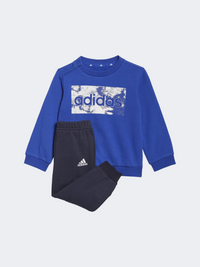 Adidas Lin French Terry Infant-Unisex Lifestyle Suit Blue/White