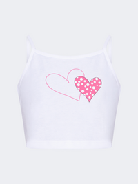 Oil&Gaz Stylish Kids-Girls Lifestyle Layered Crop Top Fuchsia/White