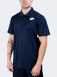 Lotto Squadra Iv Men Tennis Polo Short Sleeve Navy Blue