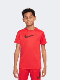 Nike Trophy 23 Boys Training T-Shirt University Red