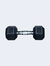 Irm-Fitness Factory Hex Rubber Dumbbell 9 Kg Fitness Weights Black