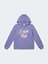 Erke Kids-Girls Lifestyle No Zip Printed Purple
