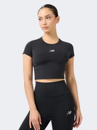 New Balance Harmony Fitted Women Performance T-Shirt Black