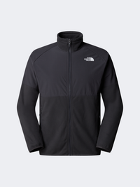 The North Face Glacier Heavyweight Full Zip Fleece Men Hiking Jacket Asphalt Grey/Black