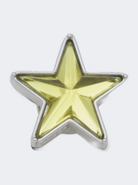 Crocs Silver Green Gem Star Unisex Lifestyle Jibbitz Charm
