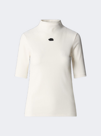 The North Face Mock Women Lifestyle T-Shirt White Dune