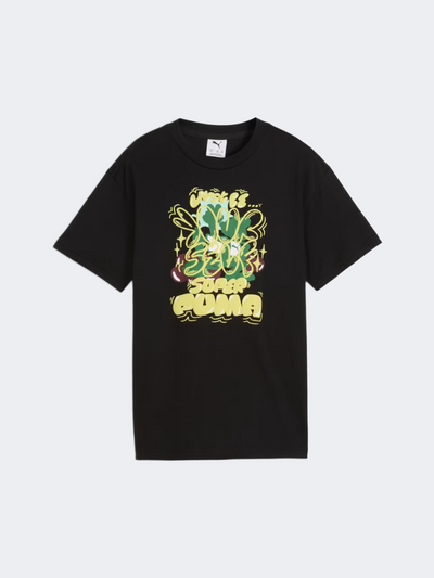 Puma Graphic Super Men Lifestyle T-Shirt Black