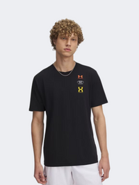 Under Armour Evolution Logo Men Lifestyle T-Shirt Black/White/Gold