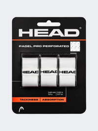 Head Pro Perforated 3 Pieces Pack Padel Grip White