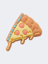 Crocs Slice Of My Heart Pizza Unisex Lifestyle Pins Multicolor