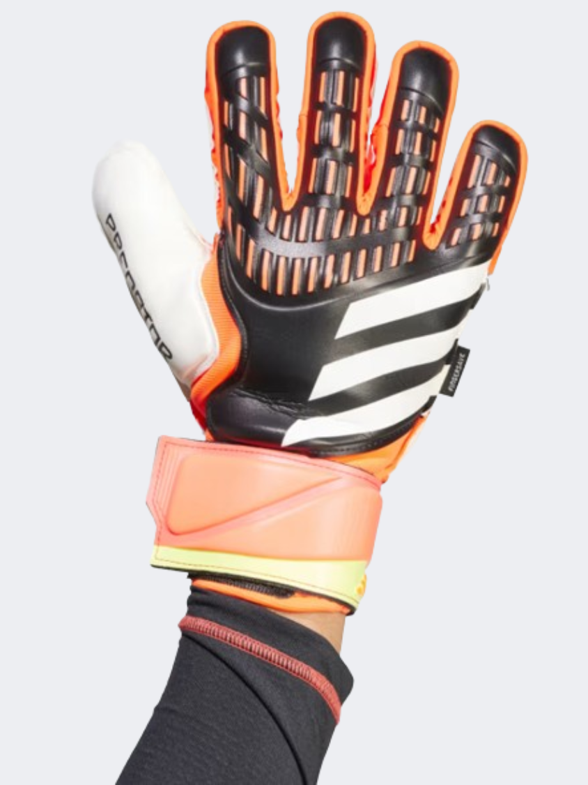 Adidas Predator Match Men Football Gloves Black/Red/Yellow