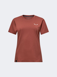 Salewa Eagle Vocab Women Hiking T-Shirt Etruscan Red