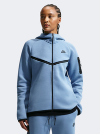 Nike Sportswear Tech Fleece Windrunner Full Zip Women Lifestyle Hoody Blue/Black