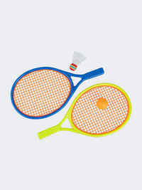 ALN Accessories  Plastic Net Beach Racquet Blue/Yellow/Orange