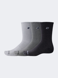New Balance Melange Patch Logo Crew 3 Pack Unisex Lifestyle Sock Multicolor