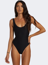 Billabong Coral Gardener Wave Trip Women Beach Monokini Black Pebble