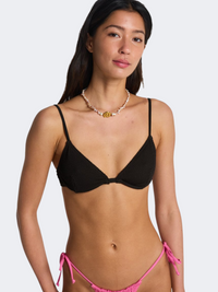 Billabong Summer High Reese Underwire Women Swim Bra Black Pebble