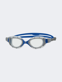 Zoggs Predator Flex Swimming Goggles Grey/Blue/Clear Lens