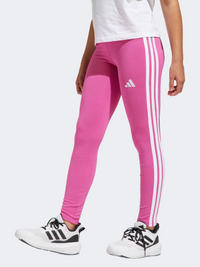 Adidas Essentials 3 Stripes Kids-Girls Sportswear Tight Lucid Fuchsia/White