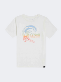 Oneill Circle Surfer Boys Beach T-Shirt Snow White