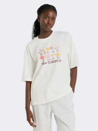 New Balance Athletic Sporting Club Cartoon Women Lifestyle T-Shirt Sea Salt