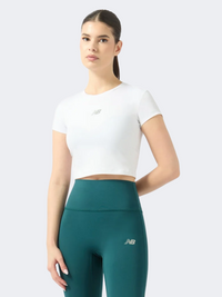 New Balance Harmony Fitted Women Performance T-Shirt White