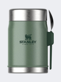 Stanley Classic Legendary Food Jar Plus Spork Unisex Lifestyle Cup Hammertone Green
