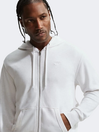 Nike Club French Terry Men Lifestyle Hoody Birch Heather/White