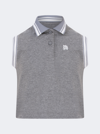 Oil&Gaz Breathable Kids-Girls Lifestyle Tank Grey